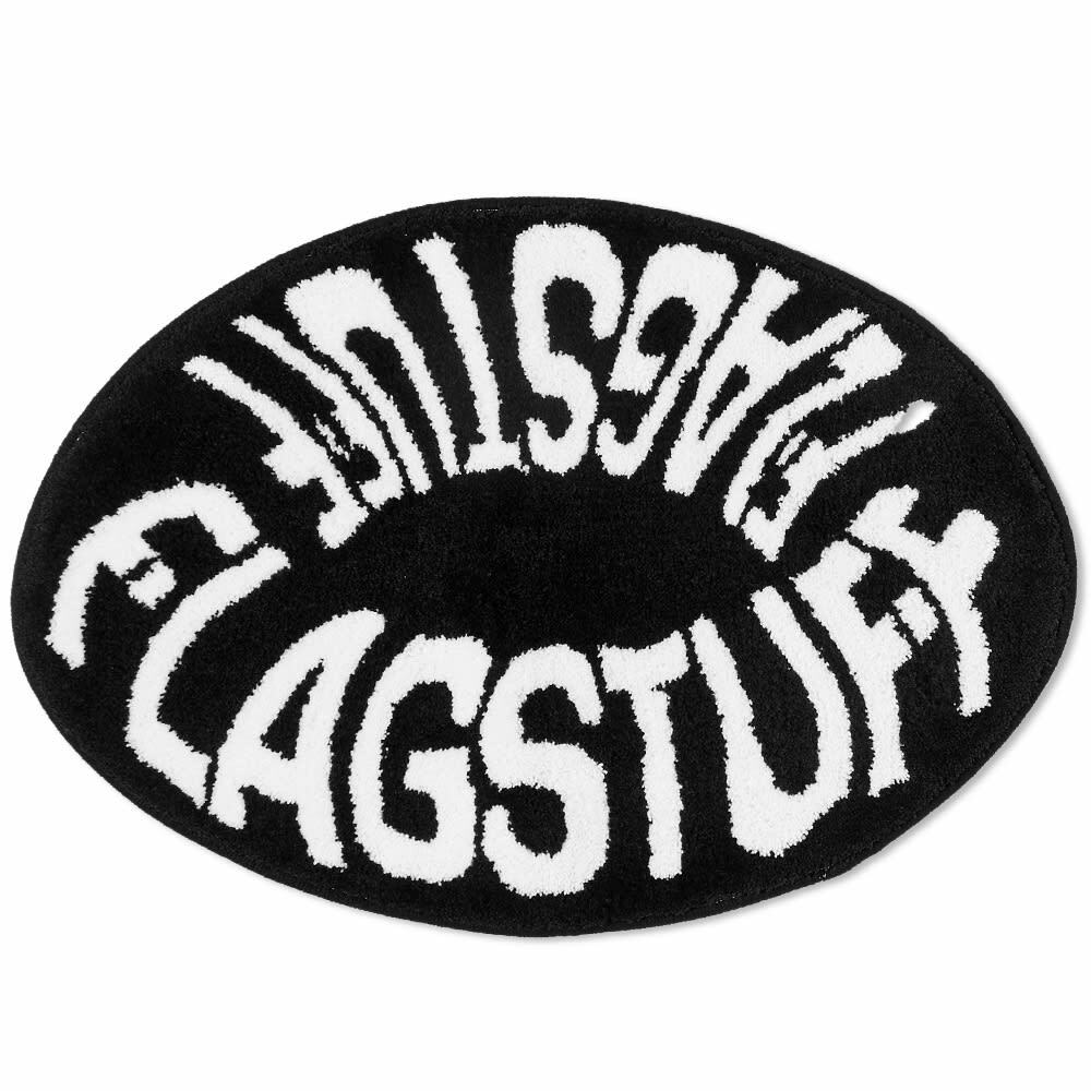 Flagstuff Circle Logo Rug in Black Flagstuff