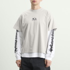Balenciaga Men's Metal Merch Double T-Shirt in Light Grey/White