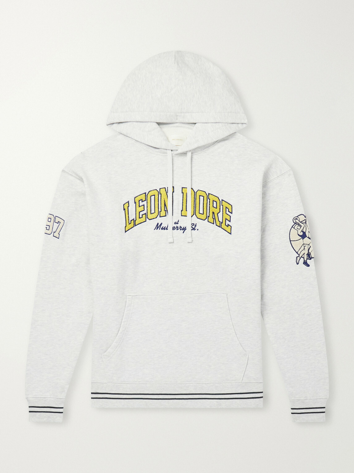 Aimé Leon Dore - Logo-Appliqué Cotton-Jersey Hoodie - Gray