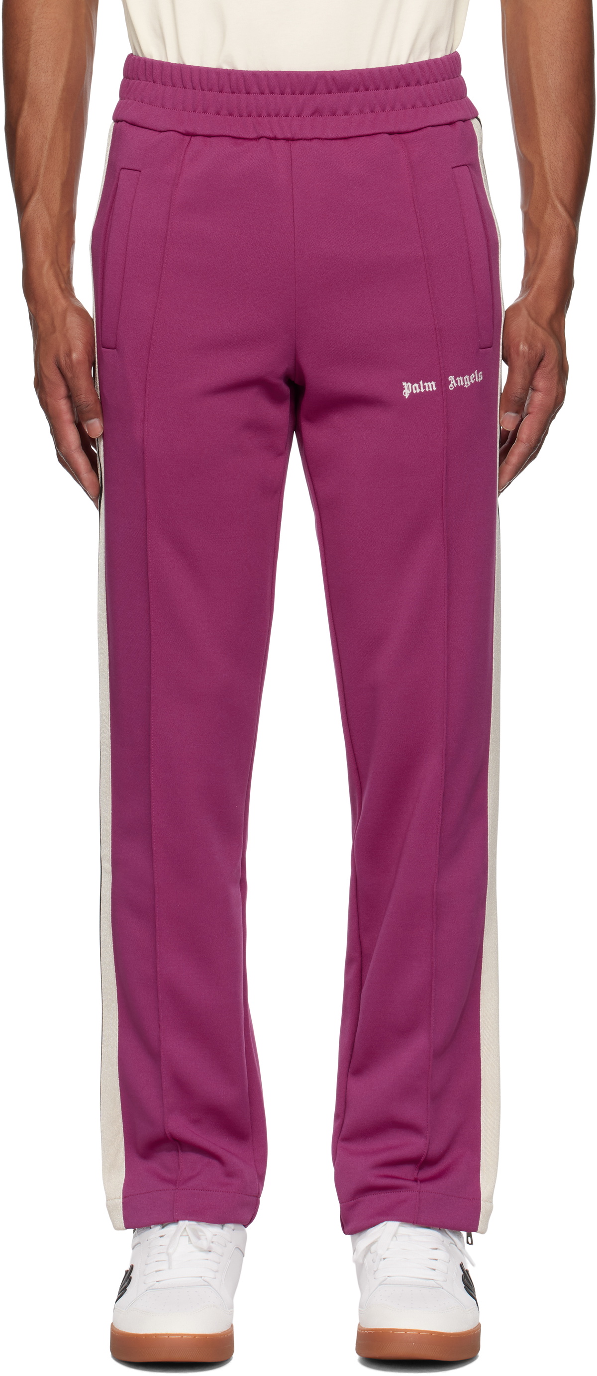 Palm Angels 紫 ジャージ 下 Men's Deluxe Jogging Pants - Purple Palm Angels Jogging