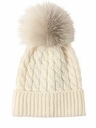 MONCLER GRENOBLE - Tricot Wool Beanie W/ Pompom