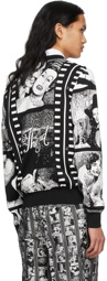 Moschino Black & White Filmstrips Cardigan