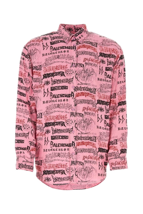 Photo: Balenciaga Printed Viscose Oversize Shirt