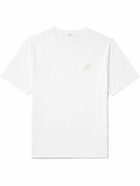 Mr P. - Logo-Appliquéd Organic and Recycled Cotton-Jersey T-Shirt - White