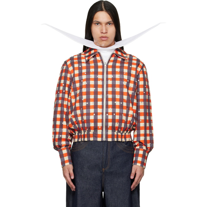 Photo: EGONlab Multicolor Grommet Reversible Jacket