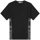 Uniform Bridge Men's Bandana Pocket T-Shirt in Black