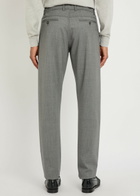 Canali Tapered-leg Stretch-wool Trousers Light Grey