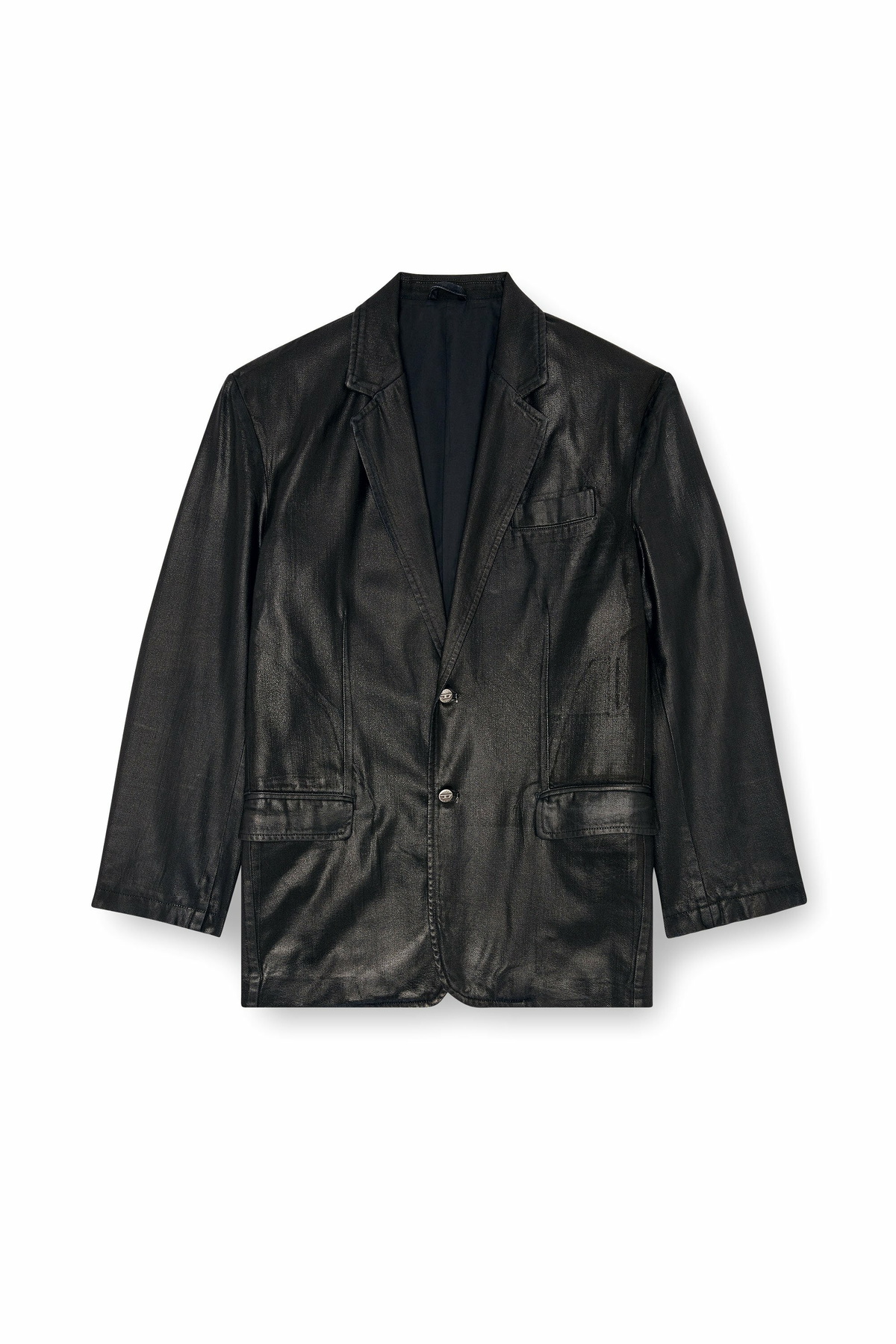 Diesel Blazer in coated tailoring denim - Denim Jackets - Unisex 