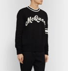 Alexander McQueen - Logo-Intarsia Cotton Sweater - Black