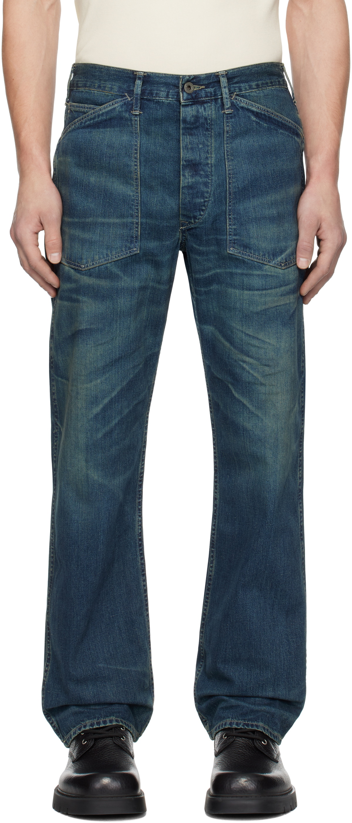 RRL Indigo Vintage 5-Pocket Canfield Jeans RRL