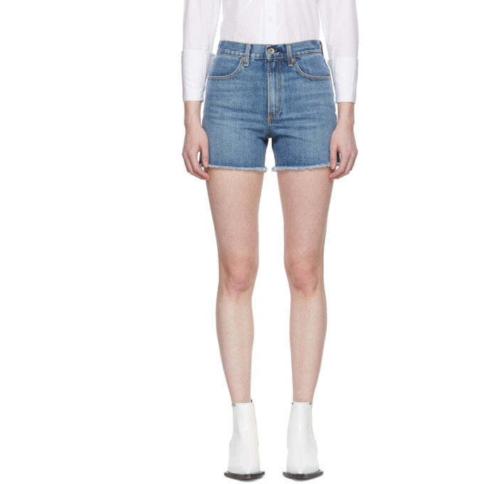 Photo: Rag and Bone Blue Denim Torti Shorts