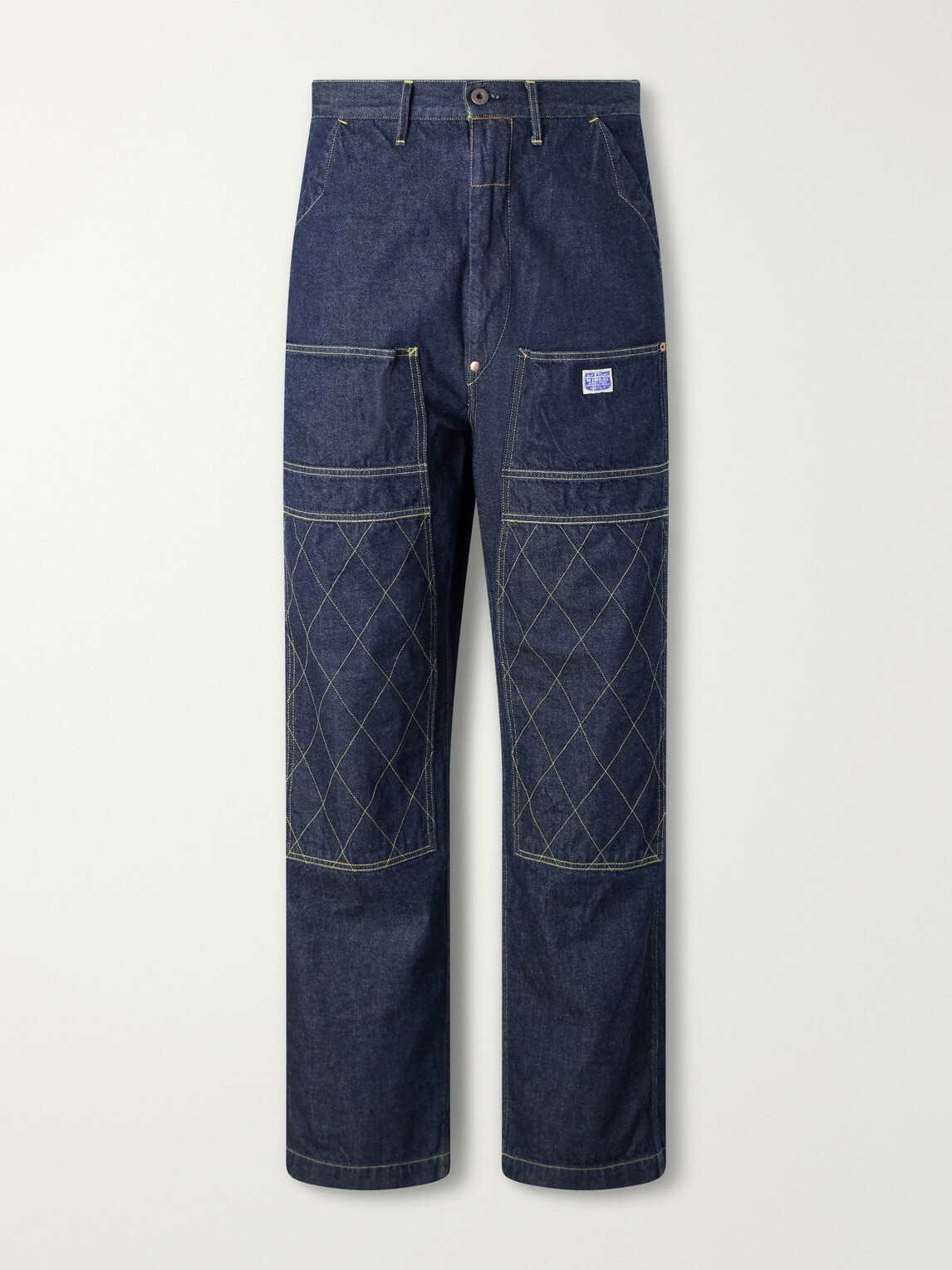 KAPITAL - Lumber Straight-Leg Panelled Jeans - Blue
