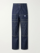 KAPITAL - Lumber Straight-Leg Panelled Jeans - Blue
