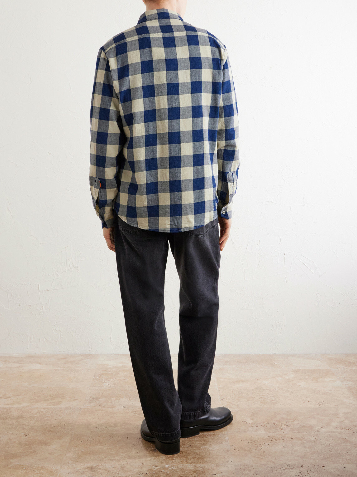 Barena - Checked Cotton-Twill Shirt - Blue