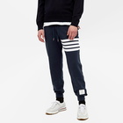 Thom Browne Men's Engineered Stripe Sweat Pant in Navy