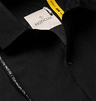 Moncler Genius - 7 Moncler Fragment Logo-Print Coated-Cotton Canvas Jacket - Black