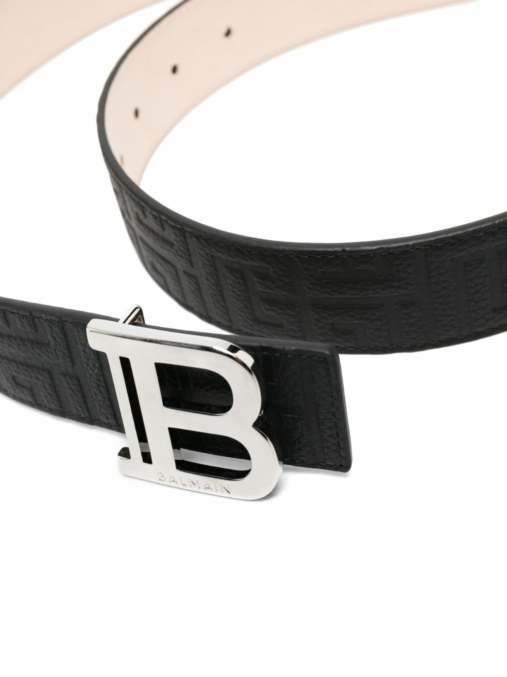Balmain B-Monogram Calfskin Belt (95/38) Balmain B-Monogram Calfskin Belt (95/38) | The Little Purse main image 4