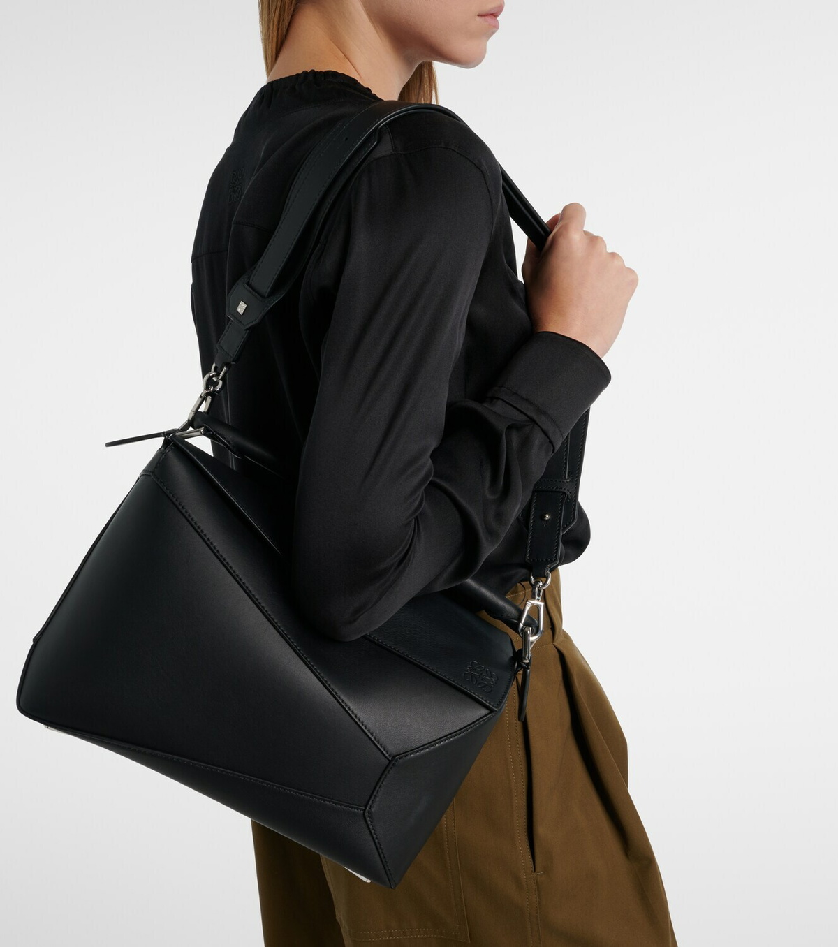 Loewe Puzzle Edge Medium leather tote bag