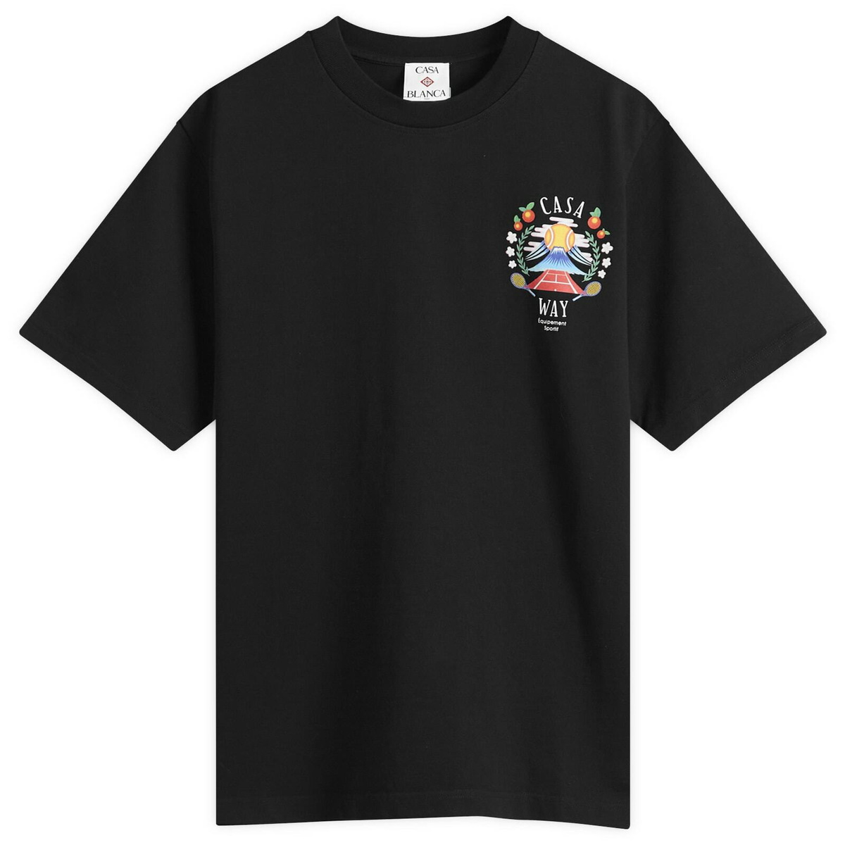 Casablanca Casaway Mountain Logo Cotton T-shirt White Casablanca