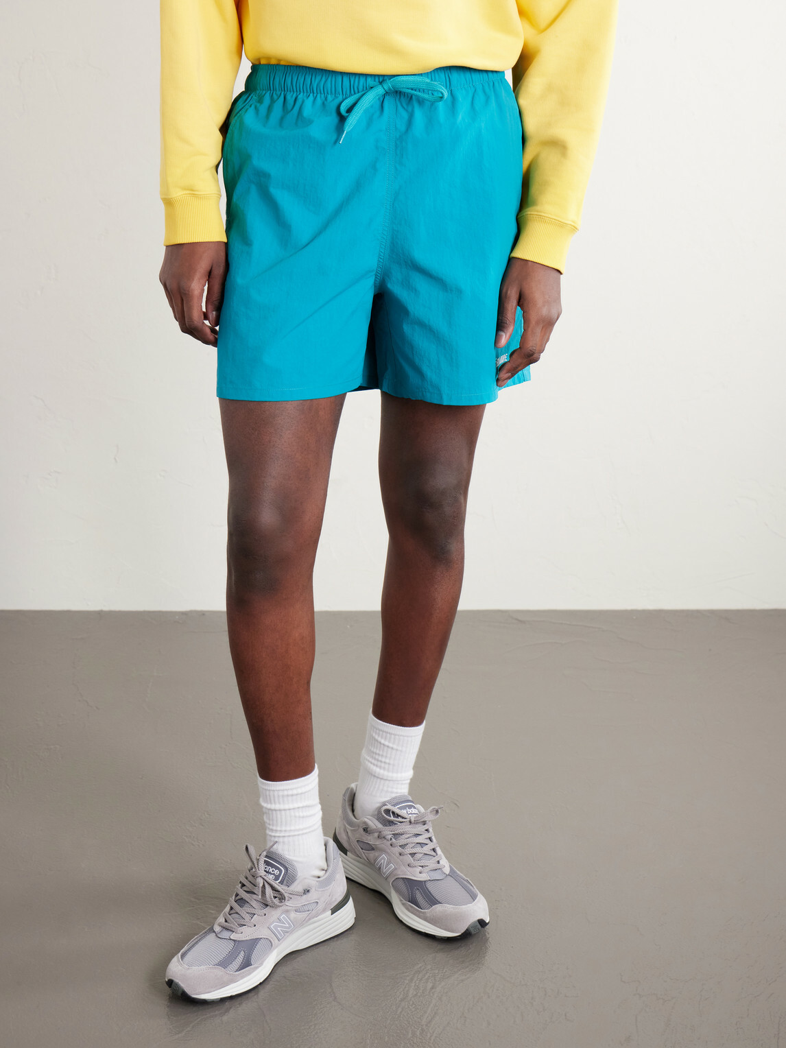 Aimé Leon Dore - Straight-Leg Logo-Embroidered Shell Drawstring Shorts - Green