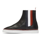 Thom Browne Black Trainer Chelsea Boots