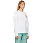 NAPA by Martine Rose White S-Ogo Long Sleeve T-Shirt