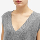 Weekend by Max Mara Women's Knitted Waistcoat Vest in Medium Grey