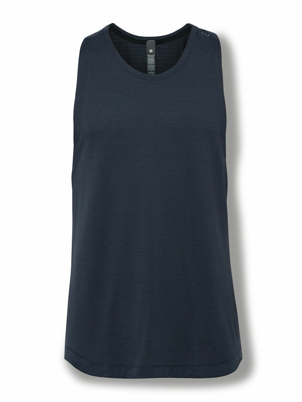 Photo: Lululemon - License to Train Recycled-Mesh Tank Top - Blue