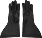 Rick Owens Black Tower Flared Gloves
