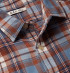 Alex Mill - Checked Cotton-Flannel Shirt - Sky blue