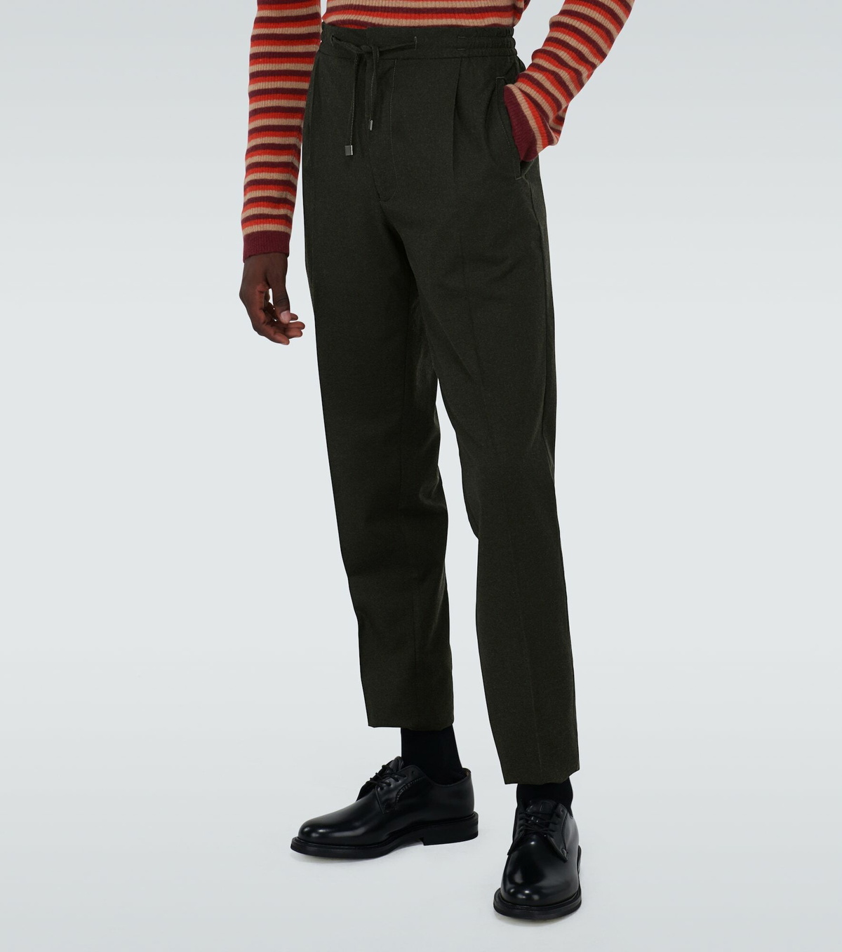Lardini - Wool drawstring pants