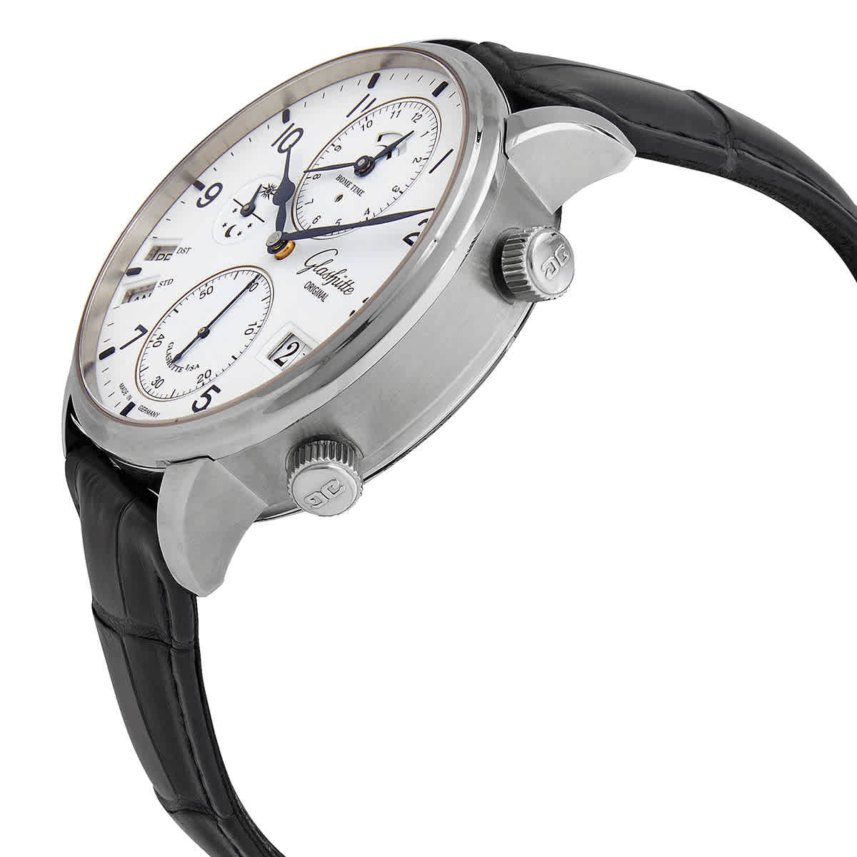 Glashutte Senator Cosmopolite Automatic Matte White Dial Mens Watch 1-89-02-03-0250