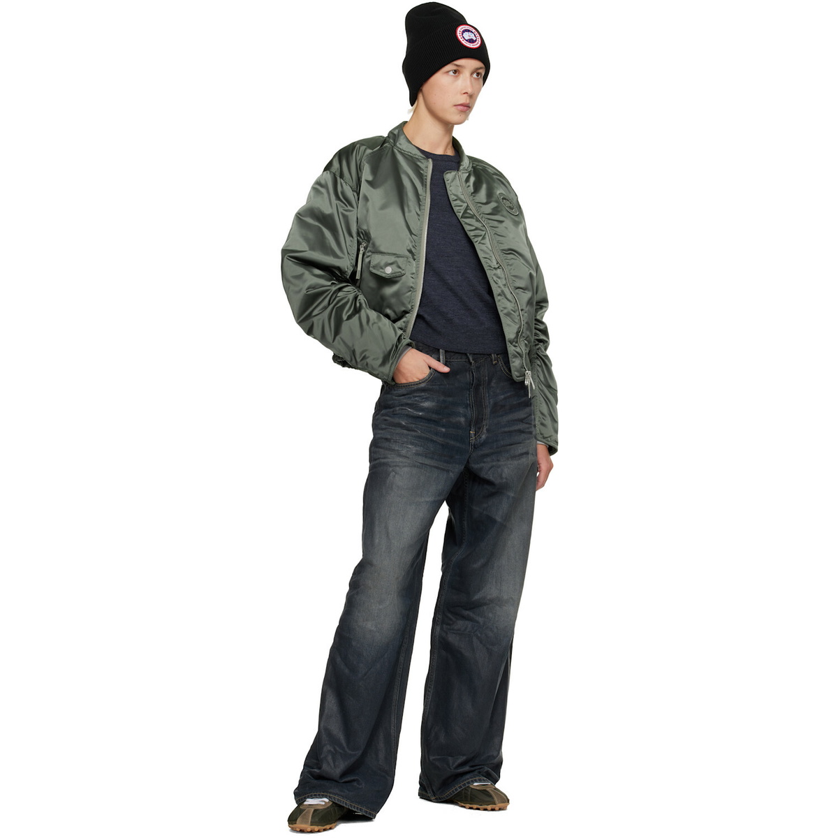 Canada Goose Green Jade Down Bomber Jacket