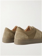 Mr P. - Larry Regenerated Suede by evolo®-Trimmed Canvas Sneakers - Neutrals