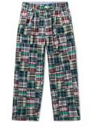 Beams Plus - Throwing Fits Tapered Cropped Checked Cotton Trousers - Multi