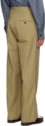 MHL by Margaret Howell Khaki Side Cinch Trousers