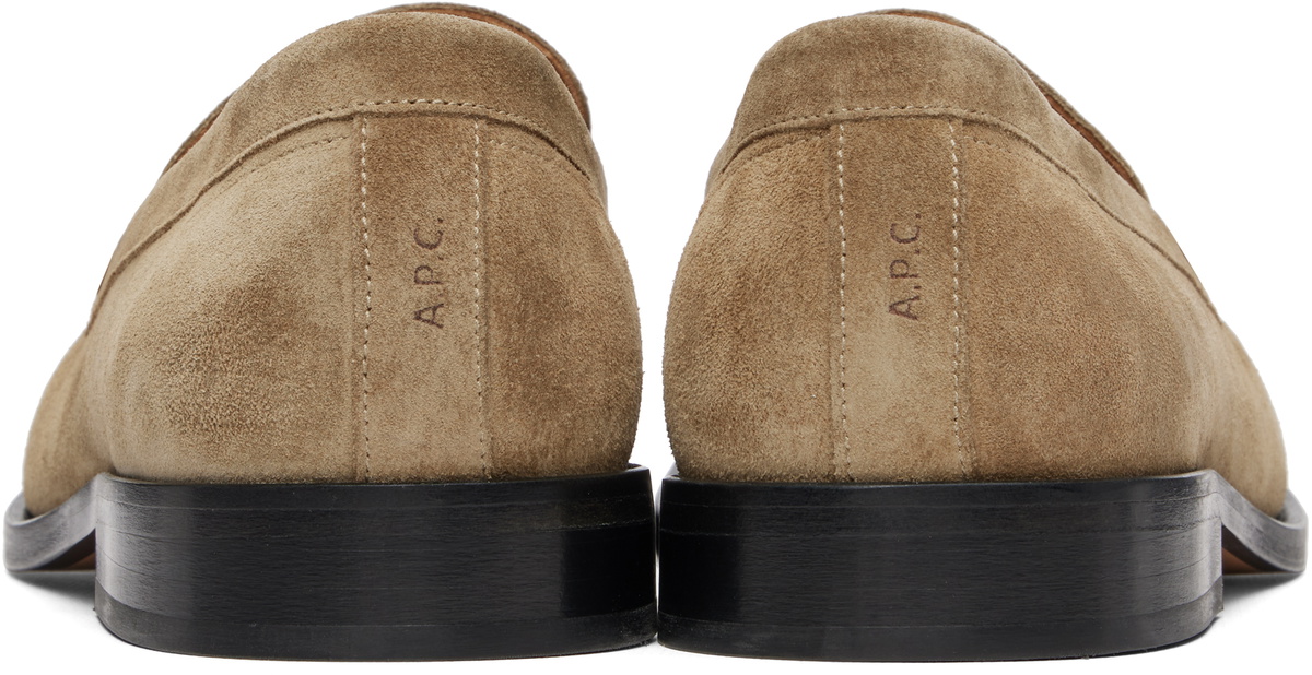 A.P.C. Beige Suede Loafers