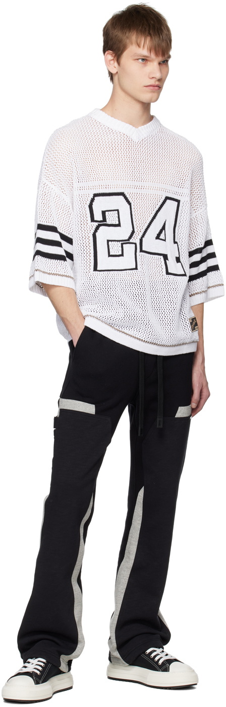 Nahmias White '24 Football' Sweater