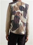 Norse Projects - Peter Camouflage-Print Padded Shell Gilet - Brown