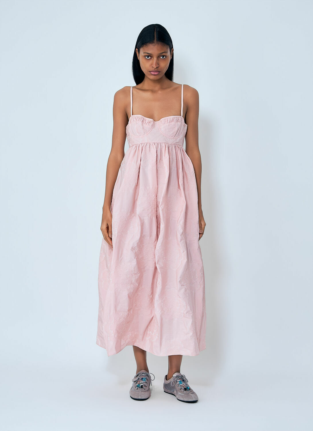 Cecilie Bahnsen Bralette Midi Alena Dress
