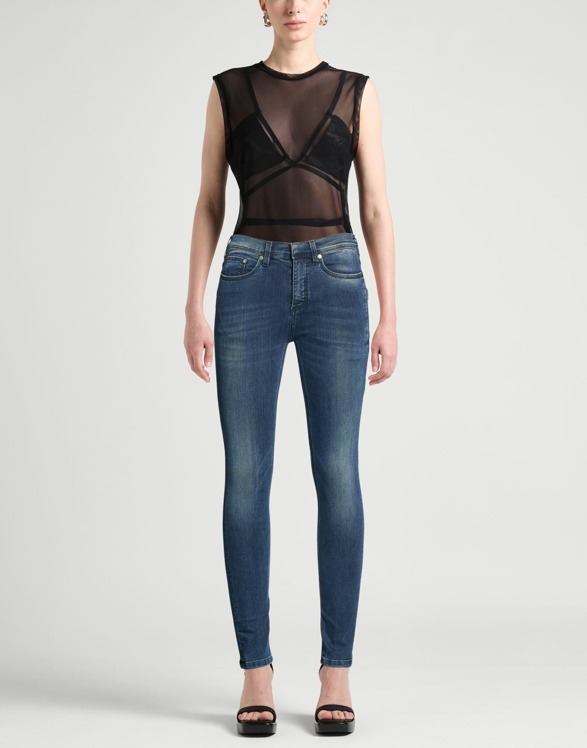 Neil Barrett Womens Jeans in Blue
