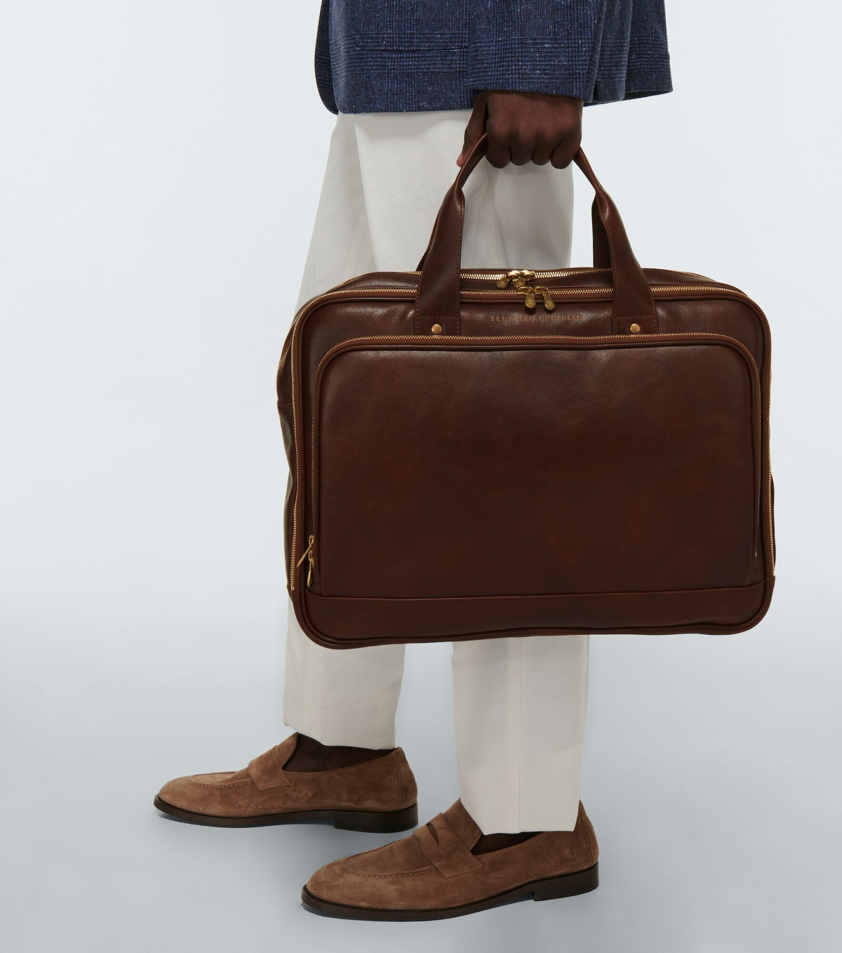 Brunello Cucinelli - Leather briefcase