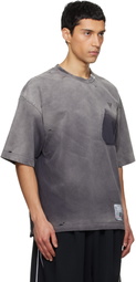 Maison MIHARA YASUHIRO Gray Sun Faded V Neck T-shirt