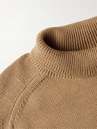 Studio Nicholson - Tempest Cotton and Merino Wool-Blend Rollneck Sweater - Brown