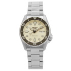 Seiko 5 Sports 38mm Watch in White/Chrome
