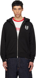 Kenzo Black Kenzo Paris 'Lunar New Year' Embroidered Zip Up Hoodie