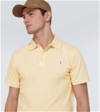 Saint Laurent Cassandre cotton-blend polo shirt