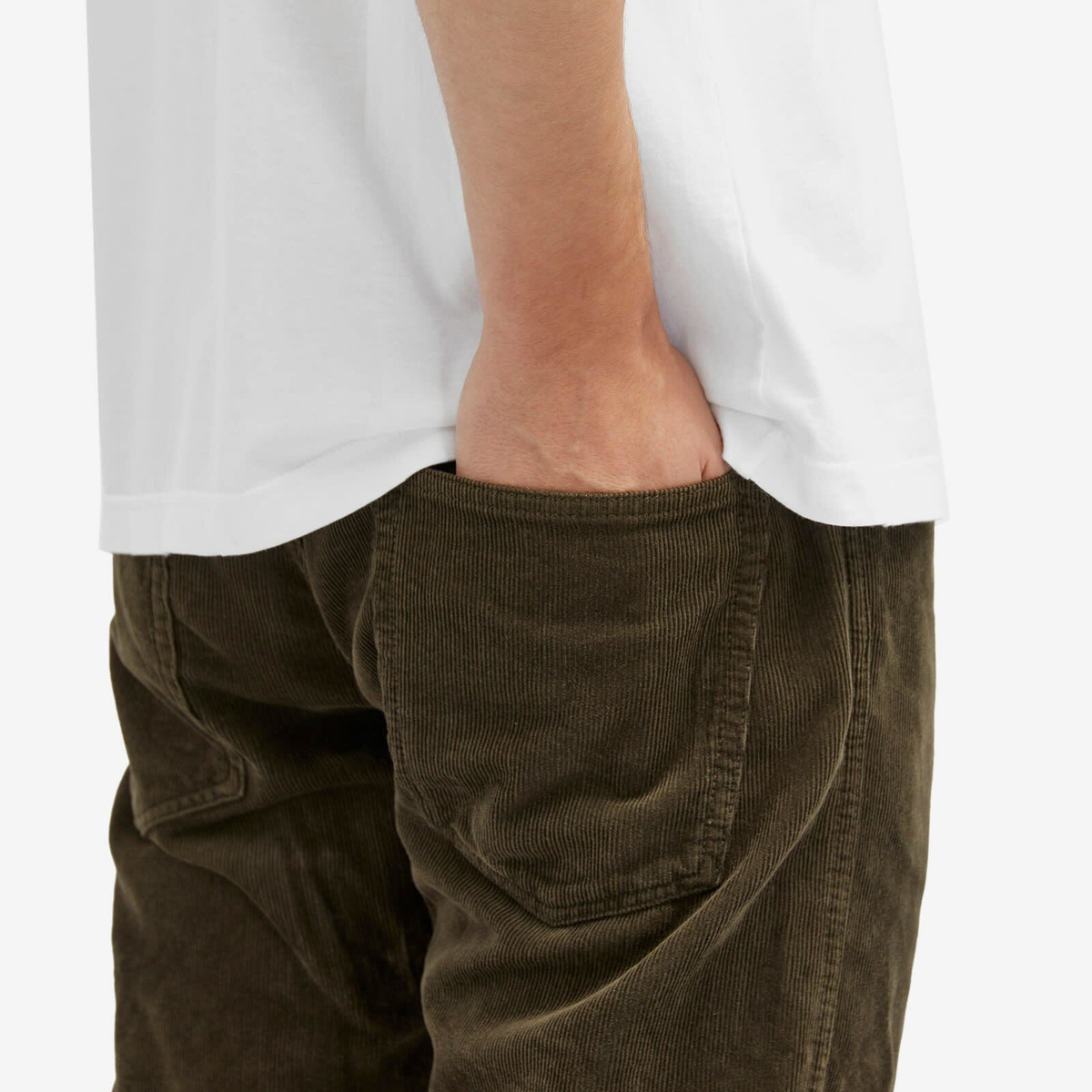 Visvim Men's Fluxus 9 Corduroy Trousers in Dk.Brown Visvim