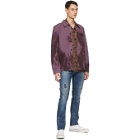 Nudie Jeans Purple Tie-Dye Barney Jacket