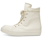 Rick Owens Men's High Sneakers in Milk